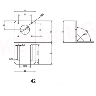 🔥[พร้อมส่ง]🔥แผ่นฉากยึดมอเตอร์ Steel bracket NEMA 17,23 ตัวตั้ง ตัวนอน สินค้าเฉพาะฉาก
