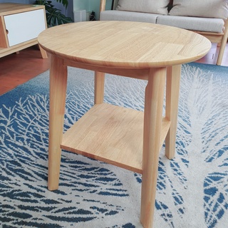 โต๊ะโซฟา/Living/Table-Evergreen-Furniture-Round End Coffee Table TC-454554-2R ทำจากไม้ยางพารา