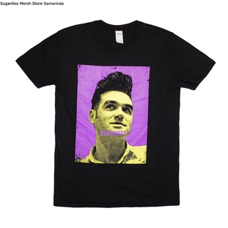 เสื้อยืดโอเวอร์ไซส์Morrissey เสื้อเชิ้ต สีม่วง และสีเหลือง ไซซ์ LS-4XL