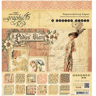 Ladies Diary Double-Sided Paper Pad 8X8"