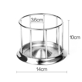 ถาดอาหารเต่าสแตนเลส M ขนาด 14x10 ซม ขนาดช่อง 3.6 ซม