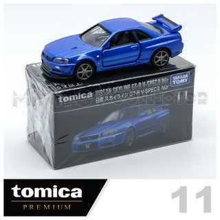 รถเหล็กTomica (ของแท้) Tomica Premium No.11 NISSAN SKYLINE GT-R V-spec II Nür