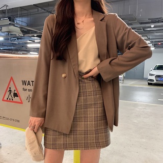 Manxi BLAZER  เสื้อสูทแฟชั่น สูทผู้หญิง 2022 ใหม่ Mx220481