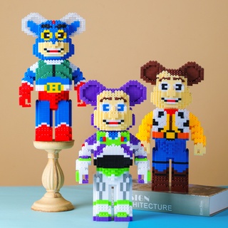 ตัวต่อเลโก้ BearBrick Toy story บัส และ วู้ดดี้ แบบเฟือง ไซส์ใหญ่ 30+ ซม.