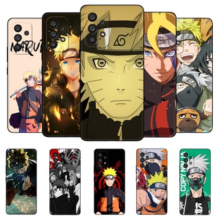 Uzumaki เคสโทรศัพท์ ซิลิโคนนิ่ม tpu ลายนารูโตะ สีดํา สําหรับ Samsung Galaxy A23 4G LTE A33 A53 A73 4G 5G