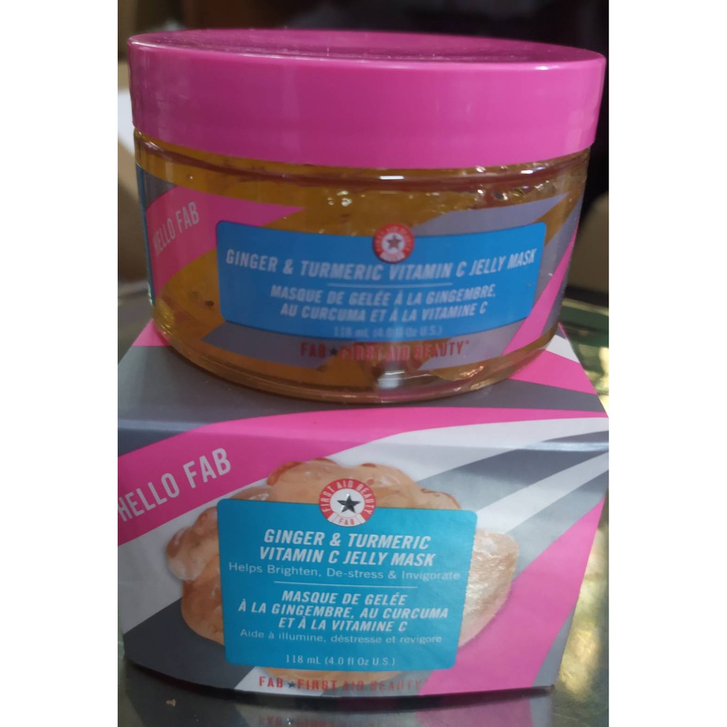 First Aid Beauty Hello FAB Ginger and Turmeric Vitamin C Jelly Mask 118