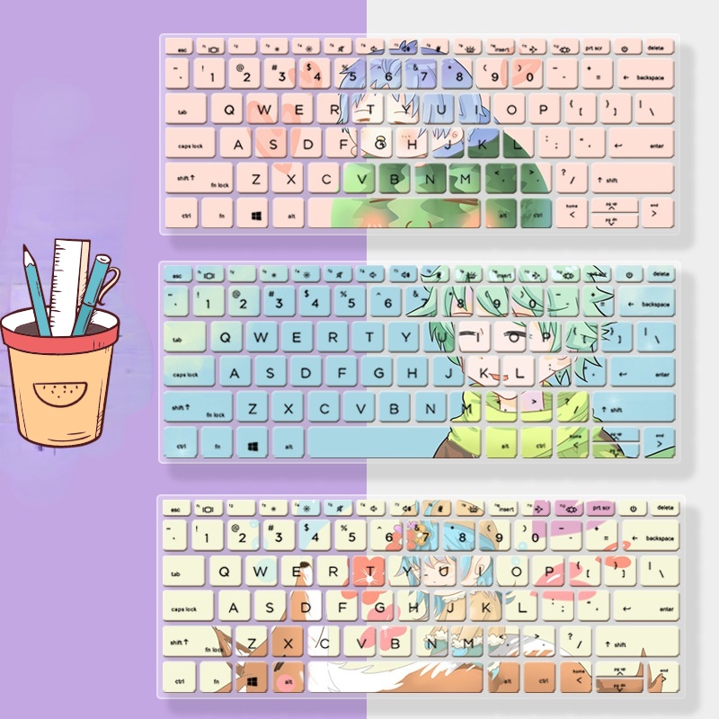 ฟิล์มกันฝุ่น ติดแป้นพิมพ์ ลายการ์ตูนดอกไม้ สําหรับแล็ปท็อป HP ZHAN 66 X13 HP Elitebook 835 G7 Eliteb