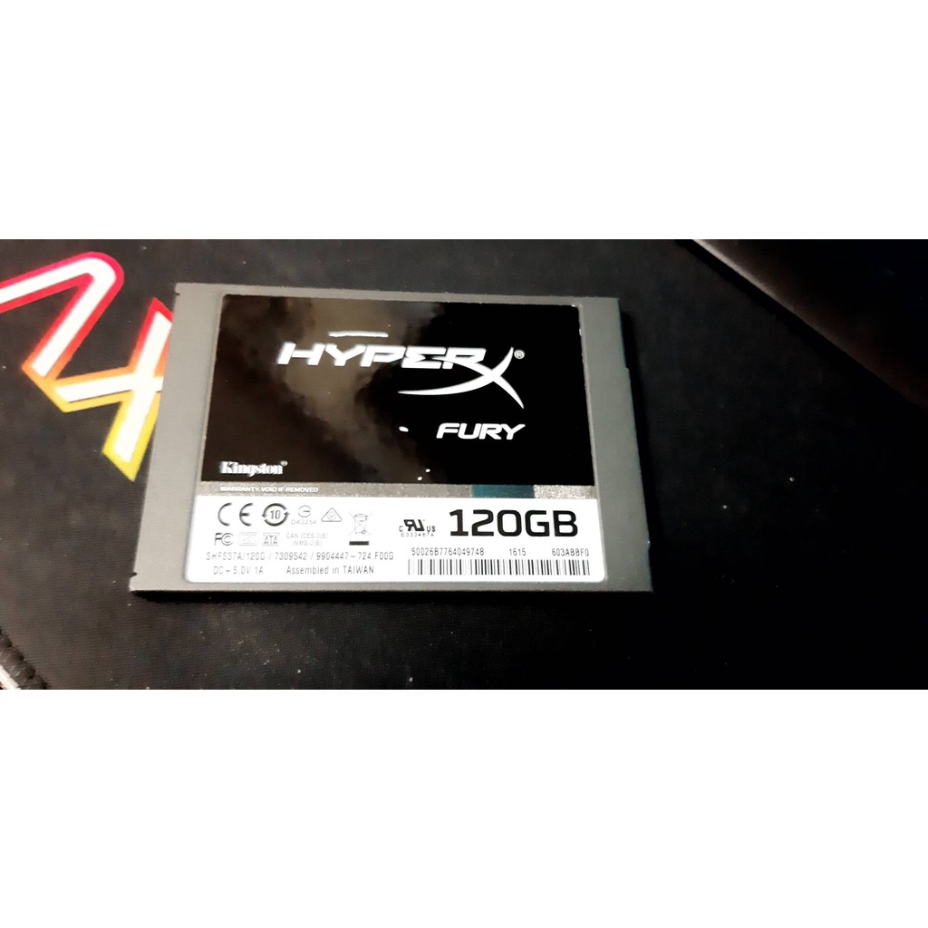 SSD Sata Hyper X Fury 120 GB.