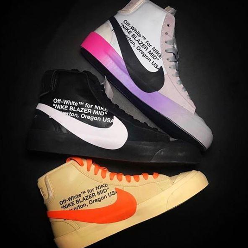 nike blazer off white purple