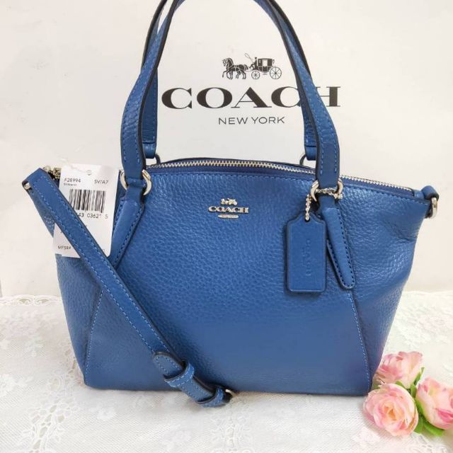 COACH F57563 MINI KELSEY SATCHEL IN PEBBLE LEATHER