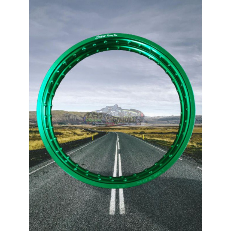 วงล้อ BSW ล้อ ล้อสีเขียว 1.4 ขอบเรียบ จำนวน 1คู่