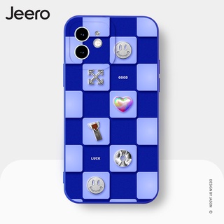 Jeero เคสไอโฟน เคสซิลิโคนนุ่มขอบเหลี่ยมกันกระแทกน่ารักตลก เคสโทรศัพท์ Compatible for iPhone 15 14 13 12 11 Pro Max SE 2020 X XR XS 8 7 ip 6S 6 Plus HFE1081