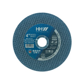 HHW ใบตัดเหล็กและสแตนเลส ขนาด 4 นิ้ว / Cutting disc for steel and stainless steel size 4 inch