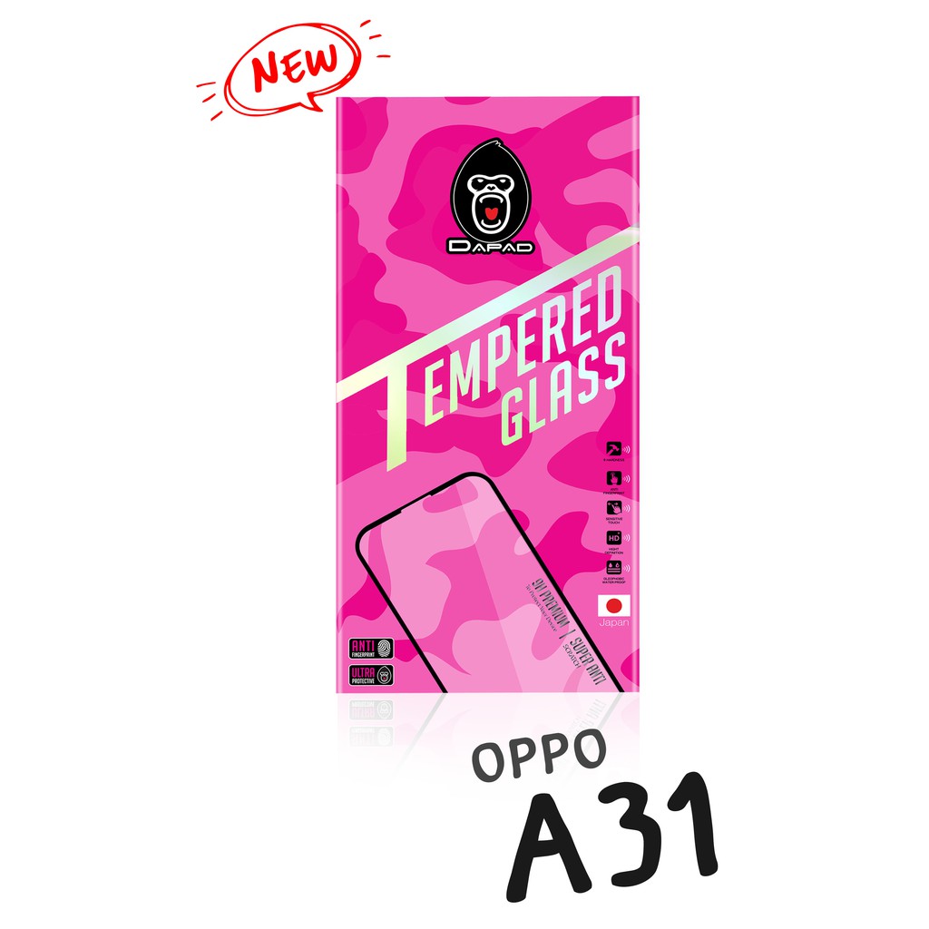 OPPO รุ่น A31 ฟิล์มกระจกเต็มจอ DAPAD 📌📌พร้อมส่ง 📌