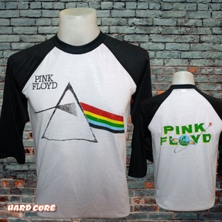 เสื้อวง PINK FLOYD วงร็อค ไม่มีตะเข็บข้าง คอฟิต ป้ายUS ผ้า50/50 เสื้อร็อค เสื้อทัวร์ แขนสามส่วน วงร็อคต่างประเทศ