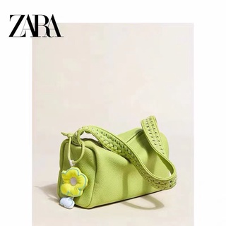 Zara กระเป๋าสะพายไหล่ ทรงโท้ท แบบพกพา ระดับไฮเอนด์ แฟชั่นฤดูร้อน สําหรับผู้หญิง 2022