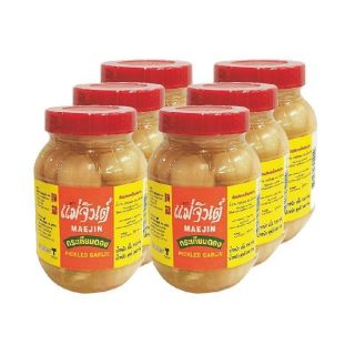 แม่จินต์ กระเทียมดอง ขนาด 340กรัม/ขวด ยกแพ็ค 6ขวด MAE JIN PICKLED GARLIC