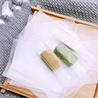 กระดาษไข PaperRiceห่อขนมนูกัต Nougat Candy แพค500 แผ่น Wax Paper ห่อทอฟฟี่ ช็อคโกแลต กระดาษรองบีบครีม รองขนม สีขาวงาช้าง