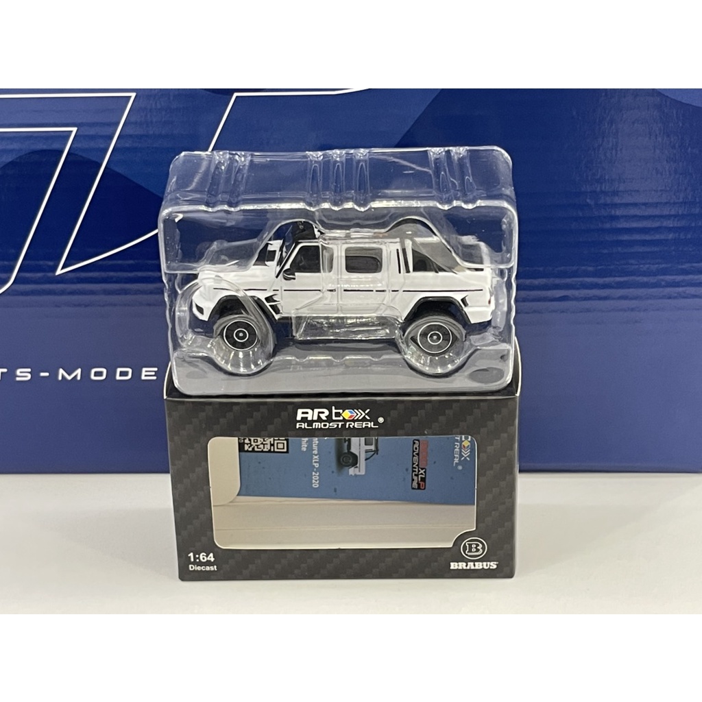 Brabus G 800 Adventure XLP รถโมเดล - 2020 Designo Night 1:64 เกือบจริง (สีขาว)