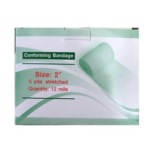 Conforming Bandage Size 2-3-4” ผ้ายืดพันแผล ผ้าก๊อซม้วนพันแผล ชนิดยืดได้ "สินค้าพร้อมส่ง" ขนาด 2-3-4 นิ้ว