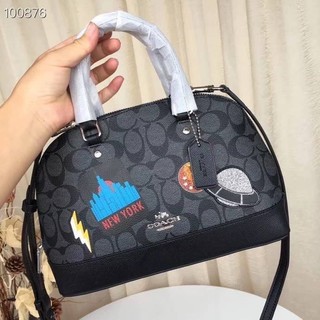 Coach MINI SIERRA SATCHEL IN SIGNATURE CANVAS
