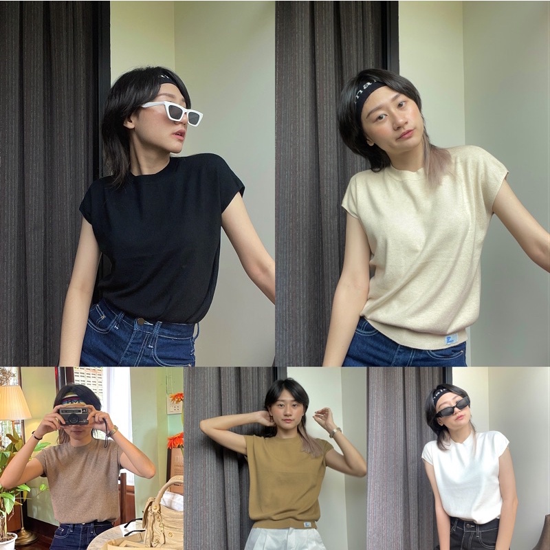 ENDOFMARCH | NOVEM KNIT 🥛🥣 เสื้อไหมพรมแขนกุด
