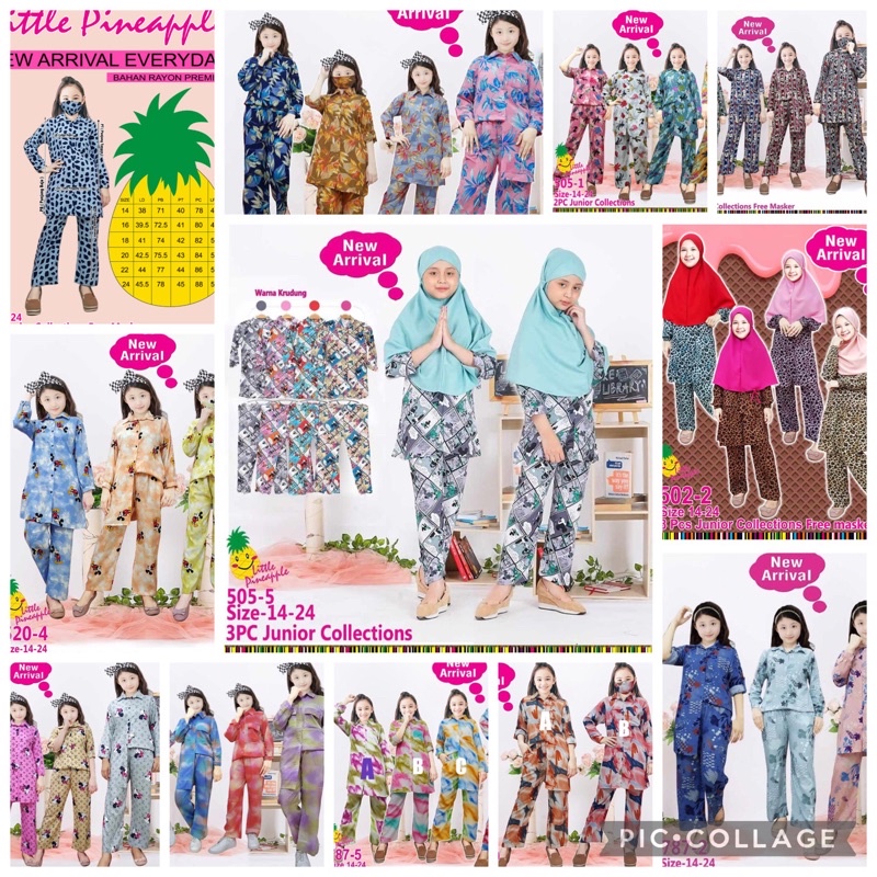 CHILDRENS SET 5055/5051/5492/5022/7875/78710/78/5051 sz 9-14 yrs ตราสับปะรดน้อย