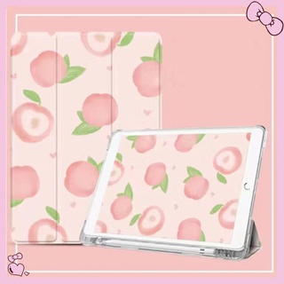 🔥พร้อมส่ง🔥เคสไอแพท Peach  ลายการ์ตูนใส่ปากกาได้ รุ่น ipadmini6 ipad10.9 Air1 gen9 Pro9.7 10.2 gen7 gen8 10.5 Air3 ipadAir4 iPad Pro11