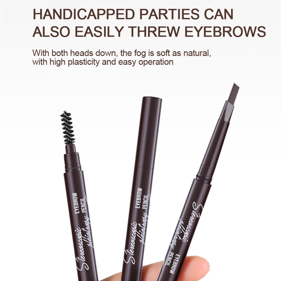 CRYSTAL RABBIT ดินสอเขียนคิ้ว กันน้ำ กันเหงื่อ ติดทนนาน ที่เขียคิ้วดินสอ Drawing Eyebrow Pencil 1 ชิ้น - รูปที่ 4