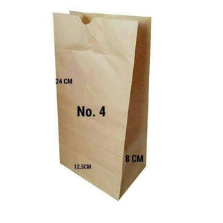 ถุงกระดาษเบอร์4ใส่เค้กใส่เบอเกรี่