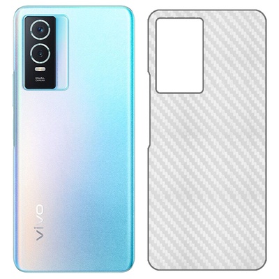 ส่งจากไทย ฟิล์มหลัง For Vivo V23 5G ฟิล์มหลังลายเคฟล่า กันน้ำกันเหงื่อ กันรอยขีดข่ว