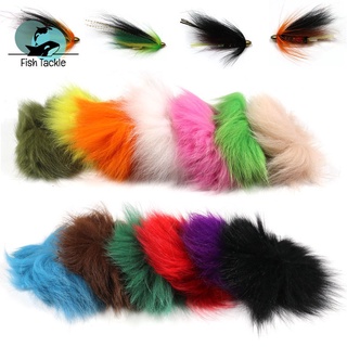 Faux Rabbit Strip Zonker Strip สำหรับตกปลาแมลงทำ Jigs Mice Zonker Fly Tying Material