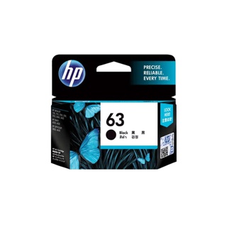 ตลับหมึกปริ้นเตอร์ HP 63 Original Ink Advantage Cartridge (หมึก 3 สี Tri-color/หมึกสีดำ Black) ตลับหมึก HP แท้