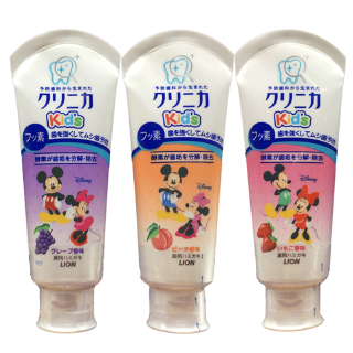 Japan Lion Mickey Xylitol Toothpaste 60g Swallow Baby Toothpaste ประเทศญี่ปุ่น สิงโต มิกกี้ ไซลิทอล ยาสีฟัน