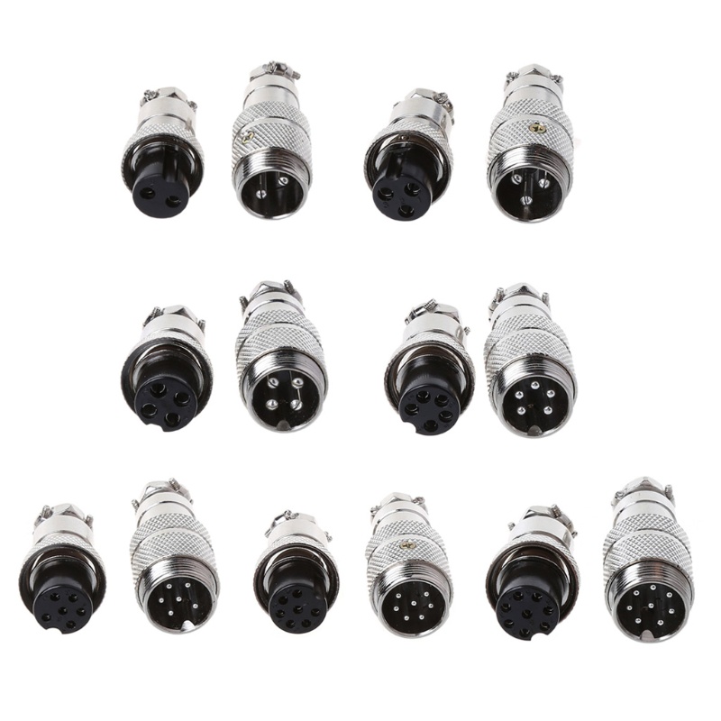 DK Gx16 Butting Aviation Male Connector ปลั๊กตัวเมีย 2 3 4 5 6 7 8 Pin
