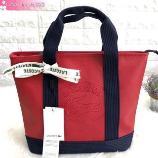 LACOSTE PVC PU SHOPPING BAG ของแท้ ราคาถูก