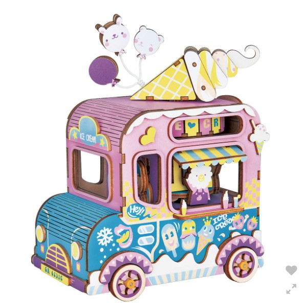 ROBOTIME Music Box Series MOVING รสแฟนการ์ด 3D ไม้ DIY ปริศนา Rolife
