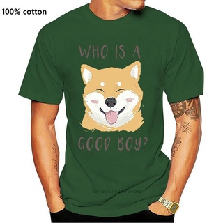 [COD]ขายดี เสื้อยืดแขนสั้น พิมพ์ลาย Who Is A Good Shiba Inu สไตล์วินเทจ คลาสสิก MGkkmn43CLnijj49