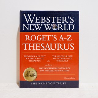 ดิกชันนารี WEBSTERS NEW WORLD - ROGETS A-Z THESAURUS  มือสองสภาพบ้าน