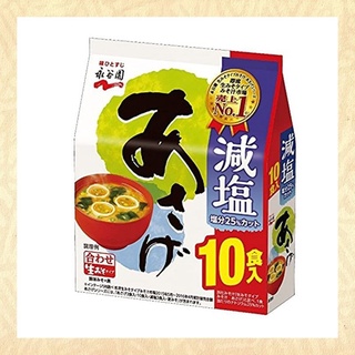 ซุปมิโซะกึ่งสำเร็จรูปอาซาเกะสูตรโซเดียมน้อย miso type miso soup, asage reduced salt,  151g 10serves