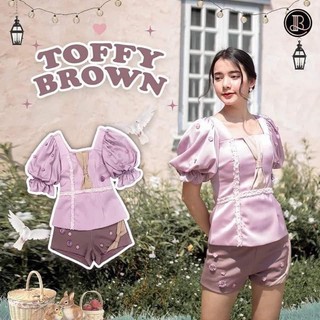 BLT Brand: รุ่น Toffy Brown เซ็ตเสื้อกางเกงสีชมพูนม น่ารักมากๆ