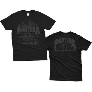 พร้อมส่ง เสื้อยืดลําลอง ผ้าฝ้าย 100% แขนสั้น พิมพ์ลาย Pantera Stronger Than All สไตล์วินเทจ ขนาดใหญ่ พลัสไซซ์ ไซซ์ XS-XX