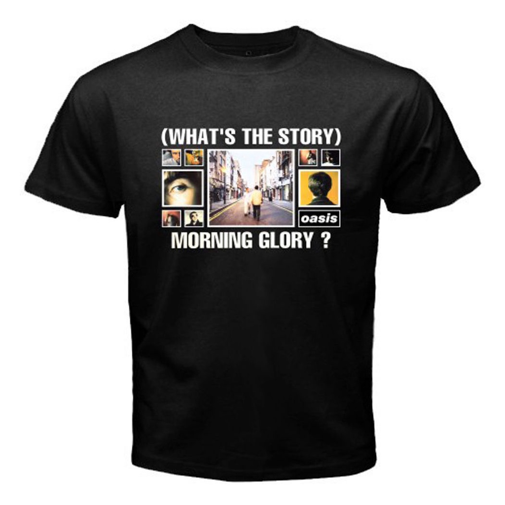 เสื้อยืด พิมพ์ลาย Oasis What's The Story Morning Glory สําหรับผู้ชาย