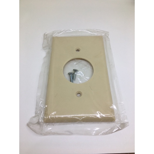 2131V-COOPER : ฝาครอบเต้ารับเดี่ยว 35มิล สีงาช้าง