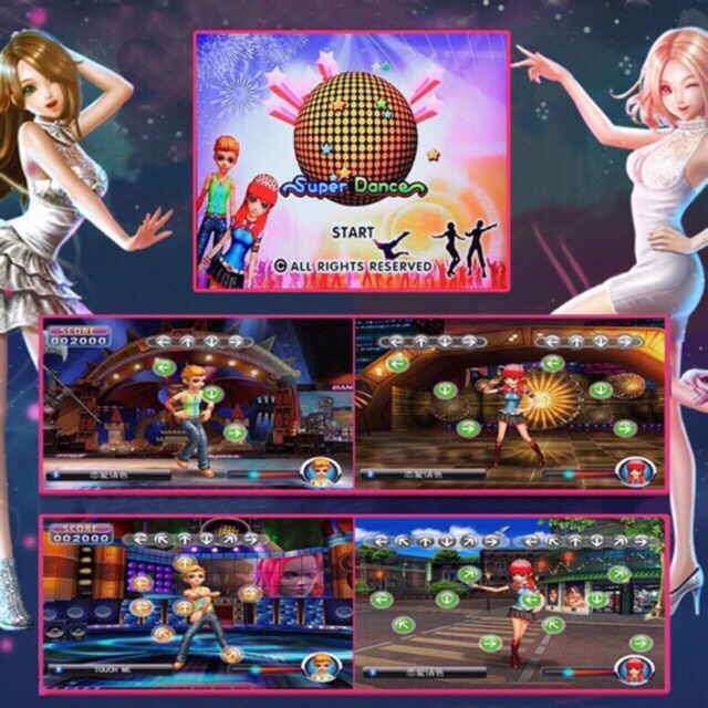 **แถมถ่าน** [อัพเดทล่าสุด 58 เกม] แผ่นเต้นคู่ (ไร้สาย) + รีโมท [32bit][แผ่นเต้น stepmania]