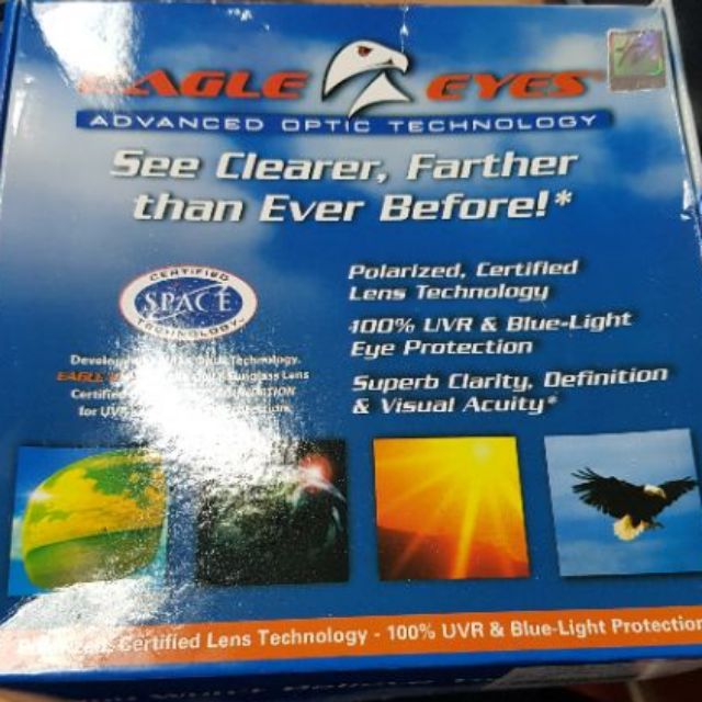 (Code chrt100 ลด100บ.) Eagle eyes magnetic clip-on แว่นกันแดดกรองแสง มี3เลนส์ให้เลือกใช้ พร้อมกระเป๋