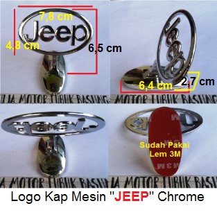 MESIN Logo Cap Hood Jeep Katana Jimny Rocky Feroza Hummer Wrangler Cj7 Cherokee Willys Wrangler ฯลฯ