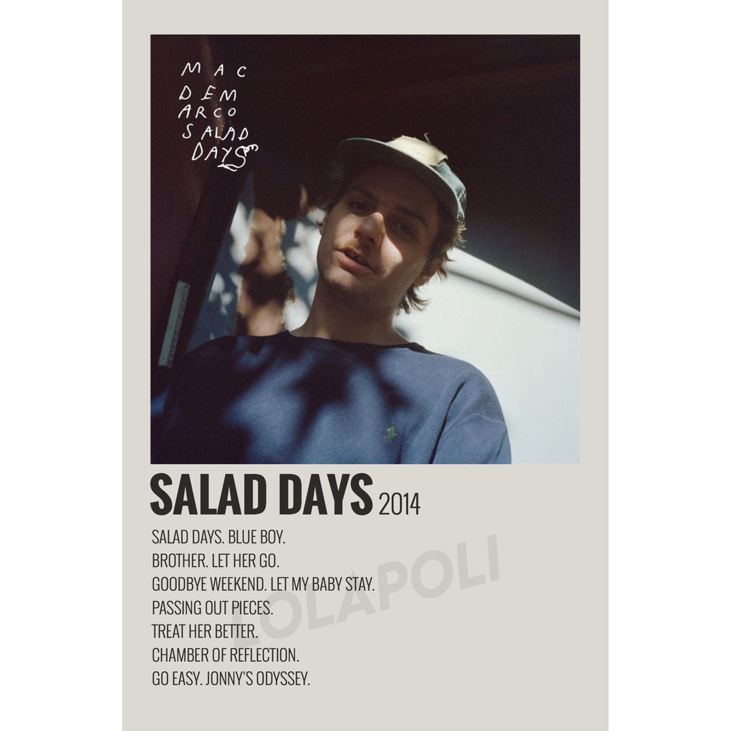 โปสเตอร์ปกอัลบั้ม Salad Days - Mac Demarco