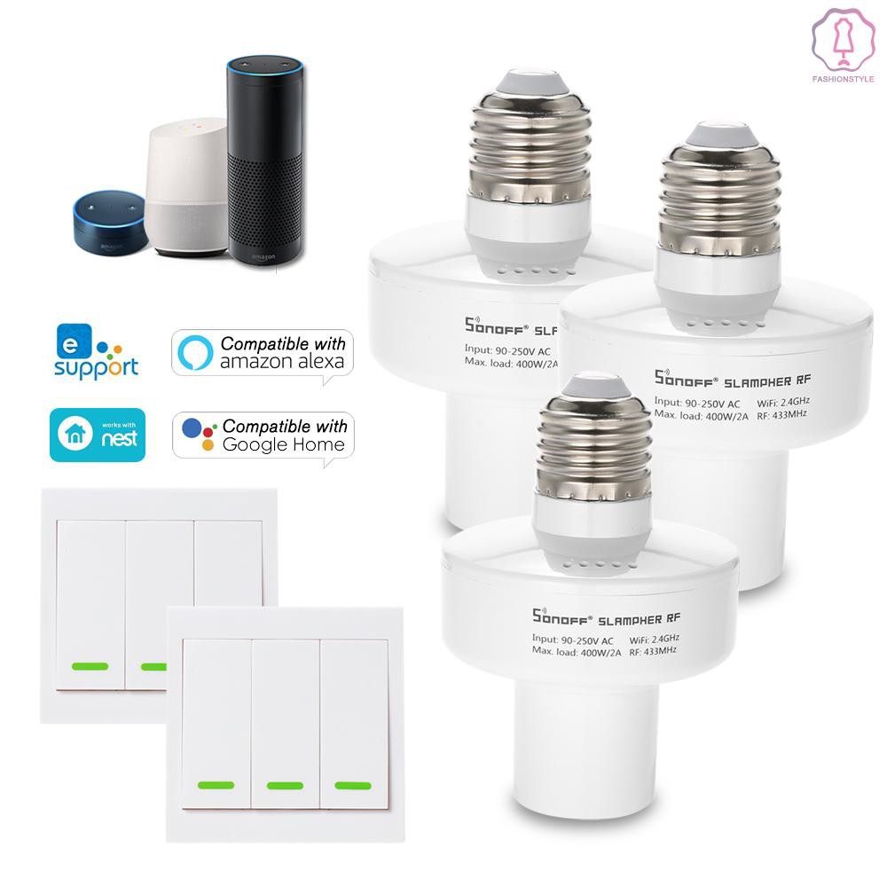 แผงหลอดไฟอัจฉริยะไร้สาย sonoff slamper itead wifi 433 mhz rf e 27 3 ...