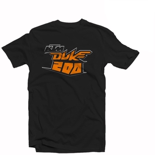 ย้อนยุค2021 Ktm Duke 200 Rider เสื้อยืดแขนสั้นคอก ลมสําหรับผู้ชายS-5XL